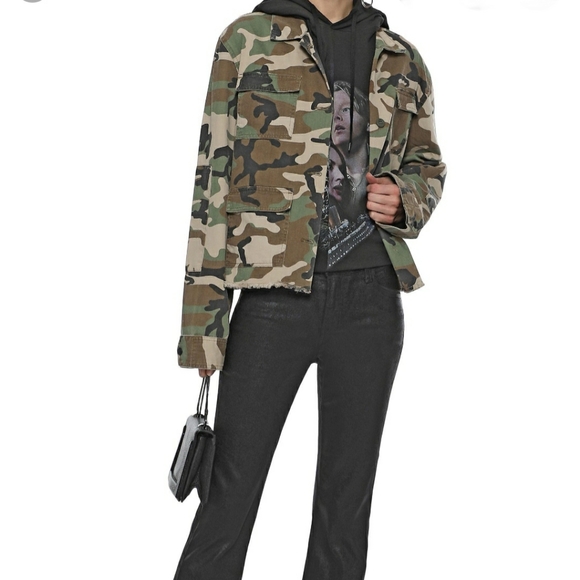 RTA LUNA ARMY CAMO JACKET SZ M - Picture 7 of 7